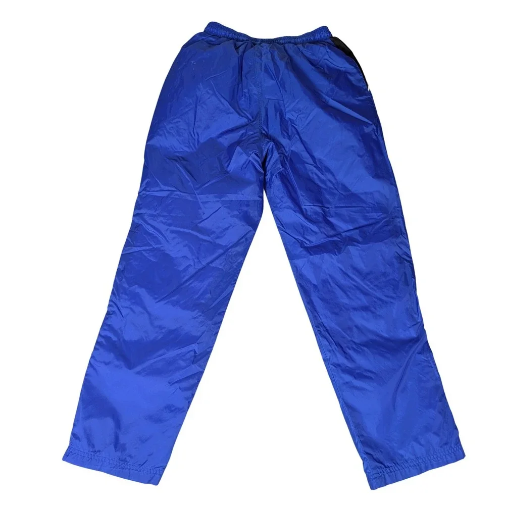 Adidas Team Vintage Nylon Wind Pants Royal Blue Track Pants Embroidered‎ Logo M